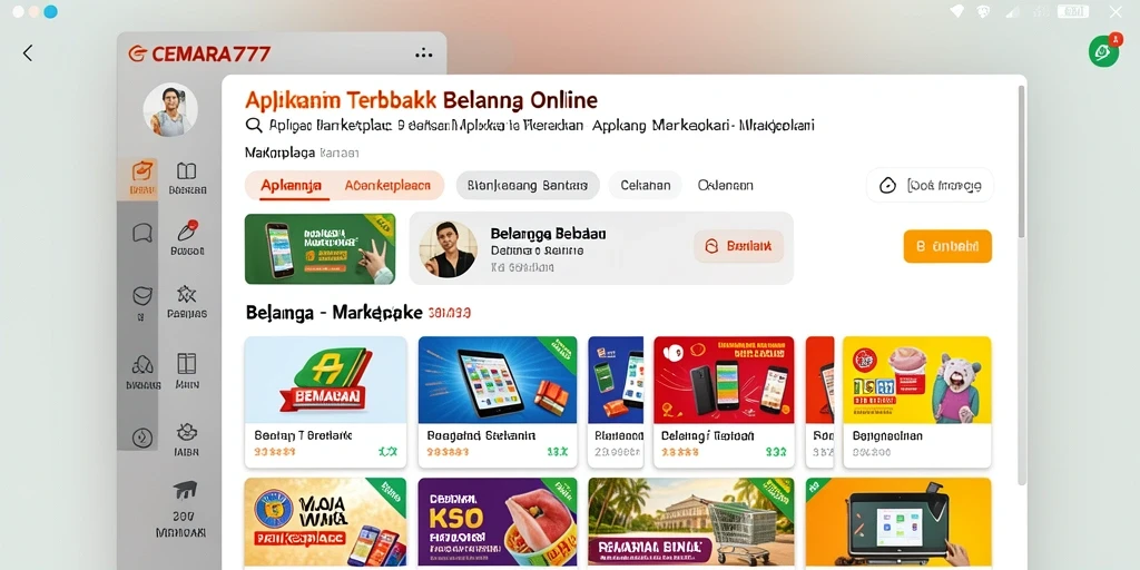 Tampilan antarmuka CEMARA777 yang user-friendly untuk belanja online.