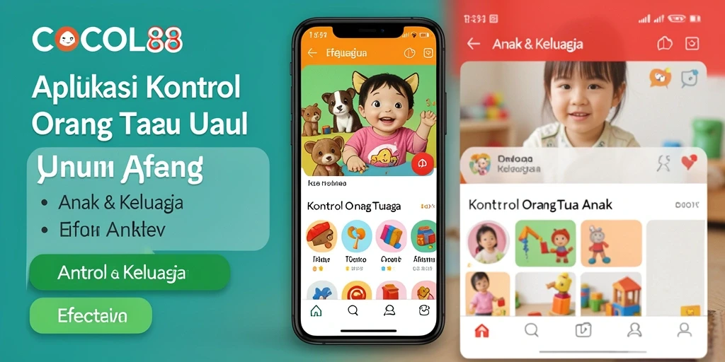 Tampilan antarmuka COCOL88 yang ramah pengguna untuk kontrol orang tua.