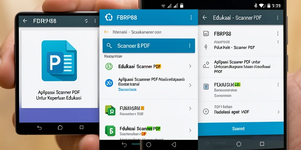 Antarmuka FBRP88 yang user-friendly untuk Scanner PDF.