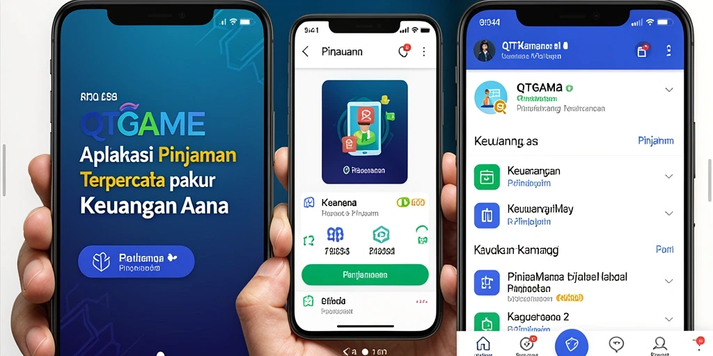 Antarmuka QTGAME yang intuitif dan mudah digunakan untuk pinjaman.
