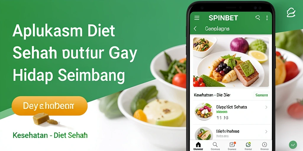 Screenshot antarmuka SPINBET yang menampilkan fitur diet sehat.