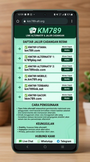 Tampilan link alternatif km789
